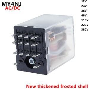 1PCS LED MY4 범용 릴레이 4pdt,14 핀 ACDC 12V 24V 36V 48V 110V 220V 380V 스위치