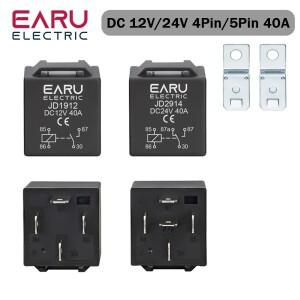 45 핀 4P 5P 40A 방수 자동차 릴레이 긴 수명 헤드 라이트 에어컨 용 일반적으로 열림 DC 12V 24V