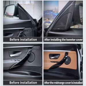 자동차 트위터 커버, Bmw F34 3GT 3 시리즈 스피커, 오디오 트럼펫 헤드, ttble ABS 오리지널 모델에 적합,