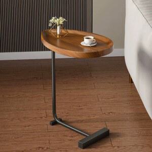 타원형 테이블 원형 탁자 협탁 식탁 사이드 심플 우드