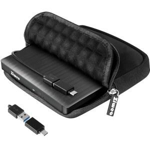 eAj 외장 USB 3.0 Type-C CD DVD + /-RW 드라이브 - 노트북 / 데스크톱 PC / Mac / Windows / Linux용 보호 휴대용 케이스가 있는 휴대용 CD ROM 리더 및 DVD 버너