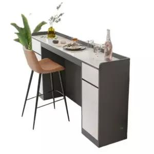 홈바 바테이블 우드 벽설치 공간활용 긴 발코니 가정용 나무 탁자 선반 카페 스타일