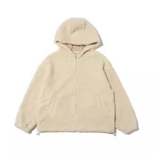 [로아드로아]허그 플리스 후드 점퍼 (아이보리)