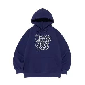 [로아드로아][기모/NO기모] 러브모어 그래픽 후드티 (블루)