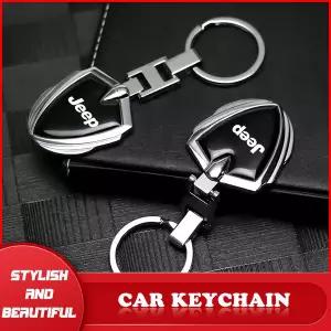 자동차휠캡 3D 메탈 자동차 스타일링 키체인 키링 펜던트 지프 랭글러 그랜드 체로키 컴패스 레니게이드 타