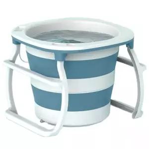 접이식 욕조 원형 이동식 버킷 폴딩 간이 원룸 1인용 성인 소형 커버 휴대용