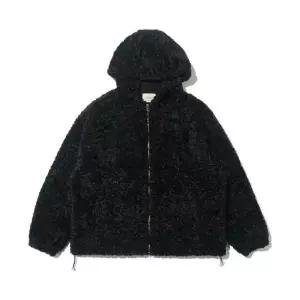 [로아드로아]허그 플리스 후드 점퍼 (블랙)