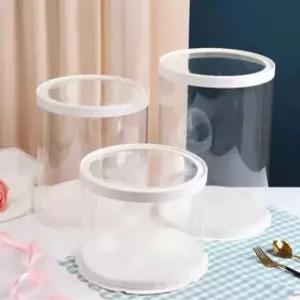 투명 케이크용기 원형 케?박스 생일용 고급 포장 한정 프리미엄 베이킹