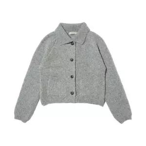 [로아드로아]코지 포켓 니트 가디건 (그레이)