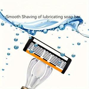 6중날 면도기, 수동 헤드 교체형, 면도칼, 겨드랑이, 은밀한 부위 제모 도구