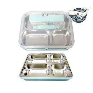 [하프클럽/브이와이]스텐 실속 식판도시락 도시락 손잡이 분리형