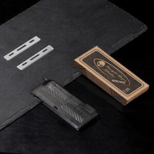 15 개/상자 남자 면도 면도날 전문 이발사 스테인레스 스틸 교체 단일 측면 면도기 메쉬 안전 면도기 칼