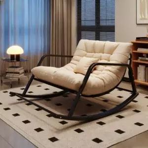 안락 의자 흔들 라탄 원목 락킹체어 스윙 로킹 휴식 쿠션 접이식 소파 쇼파