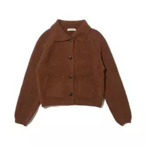 [로아드로아]코지 포켓 니트 가디건 (브라운)