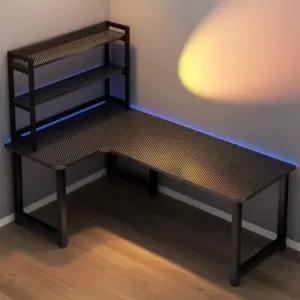 컴퓨터 책상 게이밍 서재 1600 조립식 코너형 1400 폭넓은 학생 데스크 워크스테이션