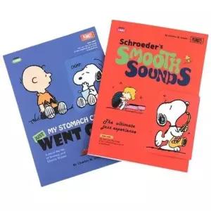 [문구] 스누피 덮개 유선 노트 4P 떡제본 캐릭터 라인 공책