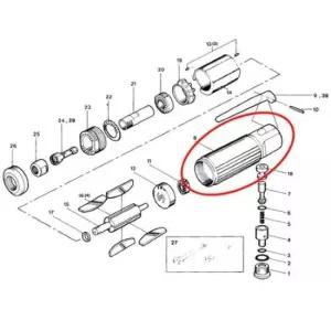 [문구] SP 베셀 부품 모터하우징 SP-1200 8