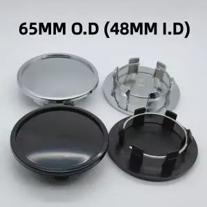 자동차휠캡 ABS 65mm 48mm 내부 빈 자동차 휠 센터 캡 포르쉐 마칸 림 허브캡 커버 범용 스타일링 액세서리