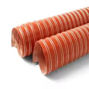 내열 호스 고온 고열 열풍 배기 자바라 덕트 배기팬 산업용 실리콘 고압