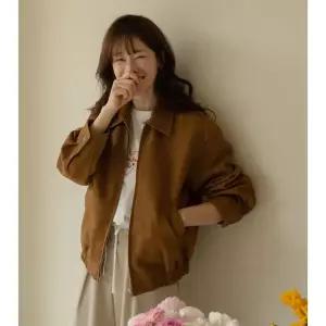 [닌나난나] 리베론 스웨이드 블루종 점퍼