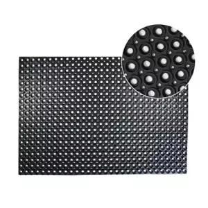 논슬립바닥깔개 논슬립 고무 매트 블랙 현관 수영장 입구 발판 1P