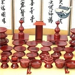 [하프클럽/브이와이]제기세트 용기 실버로 장식된 특색 있는 소품