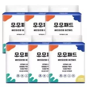 배변패드 (단독무료)모모 절약형 패드 100매(레몬향)X6개