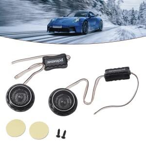 2pcs T280 자동차 고 충실도 스테레오 스피커 트위터 수정 된 오디오 돔 12V 140W 고주파 커패시터