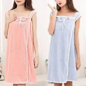 사우나용품 부드러운 극세사 원피스 스타일 샤워가운 비치타올