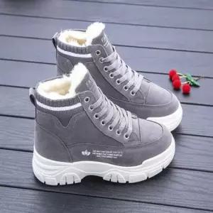 여성털운동화 여자 루이드 하이탑 털운동화 여성 방한 겨울 운동화