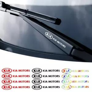 자동차휠캡 4PCS 자동차 창문 와이퍼 엠블럼 데칼 휠 림 바디 장식 스티커 기아 스포티지 3 리오 K2 씨드