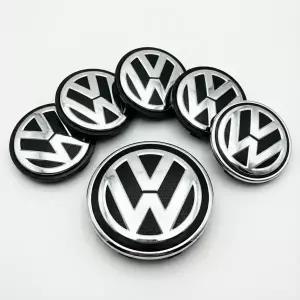 자동차휠캡 4개 휠 센터 캡 허브 커버 56mm 65mm 70mm 76mm 폭스바겐 골프 5 6 7 파사트 B6 B7 B8 티구안