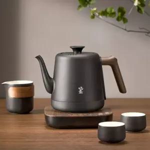 전기 티팟 자동급수 세트 보온포트 주전자 다도용 온열기 스테인리스 차 우리기