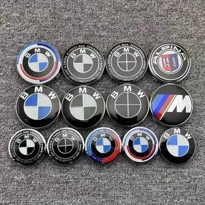 자동차휠캡 BMW 호환 50주년 기념용 4PCS 56/68mm ABS 휠 센터 캡 X1/X3/X5/X7 1/2/3/5/7 시리즈 모델용 허
