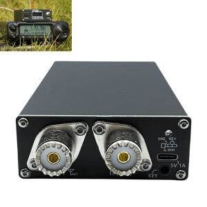 AT100M 프로 안테나 튜너 100W 자동 모스 코드 연습기 지원 단파 HF 라디오용