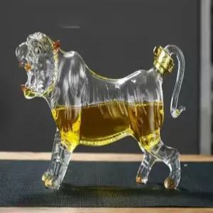 담금주 병 호랑이 모양 와인병 인테리어 장식품 투명 유리병 선물용 야관문 과실주 고급