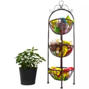 과일 바구니 철제 걸이형 트레이 욕실 디저트 카페 매장 진열 선반 스틸