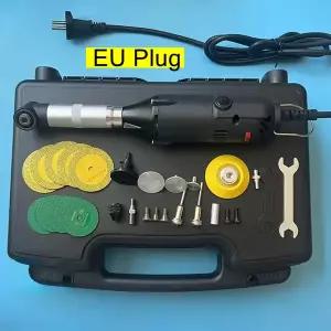 광택기 자동차 왁싱 폴리싱 유막제거 350w 마이크로 앵글 그라인더 다기능 90  전기 팔꿈치 연삭기 조각 폴