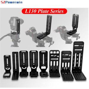 Powerwin 범용 수직 샷 퀵 릴리스 L 플레이트 카메라 삼각대 안정기 짐벌 볼 용 1/4 나사 어댑터 마운트
