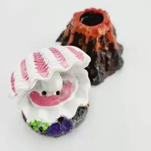 어항 기포장식 기포기 조개 화산 산소 공급기 발생기 기포장식 어항꾸미기 어항장식