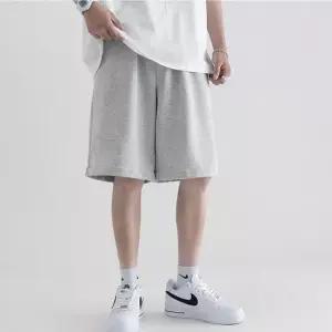 남자 데일리 깔끔한 면 5부 반바지 밴딩 추리닝 바지 아웃도어 레저팬츠 밴딩 면바지