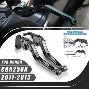 호환   CBR250R 2011-2013 CBR 205R CNC 클러치 레버 브레이크 레버 세트 조절 접이식 핸들 레버