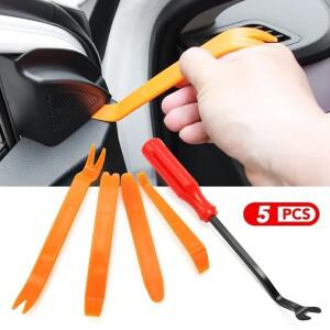 자동차 분해 도구 플라스틱 프라이 바, 설치 패널 내비게이션, 중앙 제어, 내부 버클, 5 개