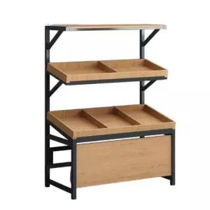 빵 디스플레이 베이커리 쿠키 매대 카페 업소용 원목 진열랙 스탠드