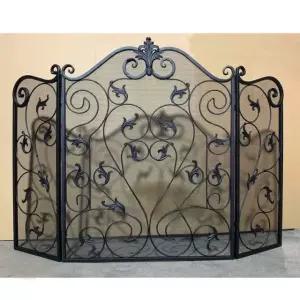 접이식 파티션 벽난로 가드 스크린 가림막 난로 카페 안전 펜스 차단막