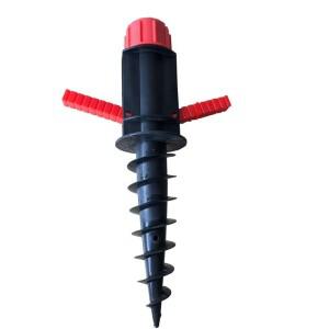 야외 캠핑 잔디 오거 나선형 스탠드 보관 거치대, 해변 우산 모래 앵커, 헤비 듀티 파티오 홈 가든