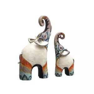 행운의 조형물 코끼리 석상 공원 조각상 인테리어 오브제 장식품
