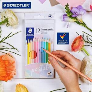 12색 목재 색연필 스테들러 파스텔 친환경인증 독일산