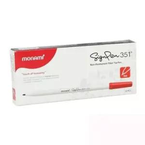 [문구/오피스] 고급펜 모나미 수성 빨간색 싸인펜 12Px2개