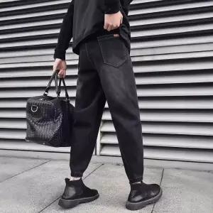 남자 슬림 가을 청바지 일자핏 스키니진 블랙 캐주얼 팬츠 봄 배기 조거 M스포3